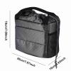 Acouto Camera Bag Only Polyester Insert Partition Camera Hand Bag Shockproof Padded Divider Cover Case for DSLR Camera Partition Bag (Grey) view 4