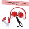 CAXUSD 1pc 's Headphones Earbuds Noise Cancelling Ear Muffs Headphones Stereo Headphones Wired Boys Earmuffs Earphones Earbuds Music Headset view 3