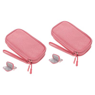 Mobestech 2pcs Digital Cable Organizer Pouch Dual Travel Case for Cords and Accessories Compact Electronics Storage Bag Design for Easy Portability