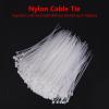 1000Pcs Nylon Cable Zip Ties, Self Locking Wire Cable Zip Plastic Wire Ties White Standard Nylon Tie Straps Tie Fasten Wrap for Home Office Garden Workshop Indoor Outdoor Use (3x100mm) view 3