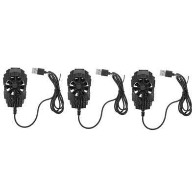 Mobestech 3pcs Phone Cooling Clip Turbine Fan for Cell Phones Silent Operation Cooling