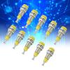 10set 2mm Plated Banana Female Jack Socket Panel Mount Binding Post for Electronic Equipment (Yellow) view 2