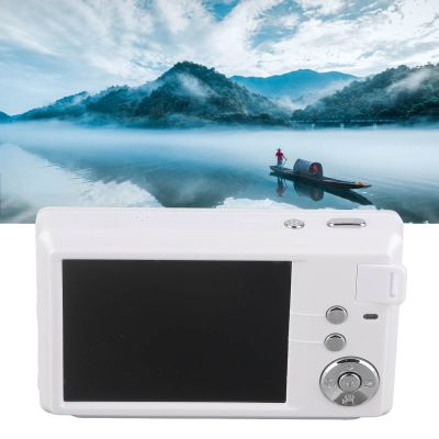 Compact Digital Camera, 4K HD Digital Camera, 3.0 Inch LCD Screen, Antishake with TypeC Port for Graduation Shots (White)