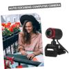 CAXUSD 1set USB Auto-Focusing Webcam Rotation for Live Streaming and Video Conferencing Compatible Desktop and Laptop and Play Camera Built Microphone view 4