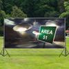 AOFOTO 20x10ft UFO Photography Backdrop Area 51 Sign Road Trees Dark Clods Nightscape Background UFO Invasion Earth Spacecraft Spaceship Baby Boy Man Happy Birthday Performance Decor Photo Booth Prop view 3