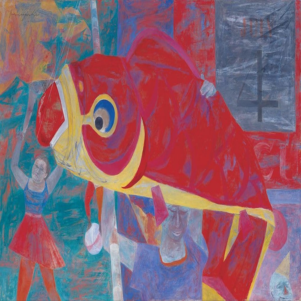 Fish Kite : 1950 : Yasuo Kuniyoshi : Archival Quality Art Print
