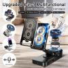 Gifts for Men Women, Bluetooth Speaker with Wireless Charging Phone Stand, HD Surround Sound Speaker, Cool Gadget Gifts for Men Women Dad Mom Birthday view 2