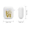I Love Volleyball Compatible with AirPods 2nd 1st Generation Cute Silicon Case Cover with Key Chain for Men Women view 2