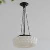 OQHAIR French Minimalist Glass Chandelier Retro Creative Wrought Iron Pendent Lamp Home Bedroom Bedside Restaurant Porch Suspended Chandelier LED Variable Light Indoor Lighting view 3