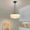 OQHAIR French Minimalist Glass Chandelier Retro Creative Wrought Iron Pendent Lamp Home Bedroom Bedside Restaurant Porch Suspended Chandelier LED Variable Light Indoor Lighting view 4