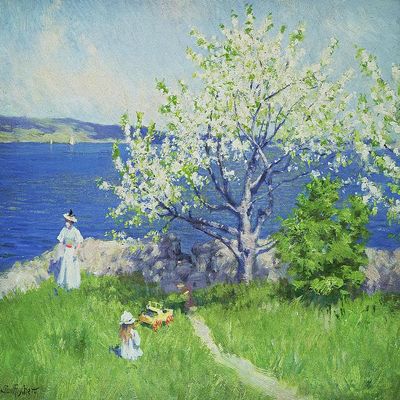 A Fjord Near Oslo : Paul Fischer : Archival Quality Art Print