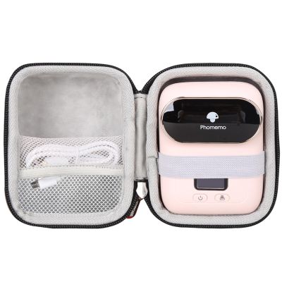 T2BTHRS Hard EVA Storage Case for Phomemo M110, M110S, M02, M02S Label Printer - Portable Mini Bluetooth Thermal Label Maker