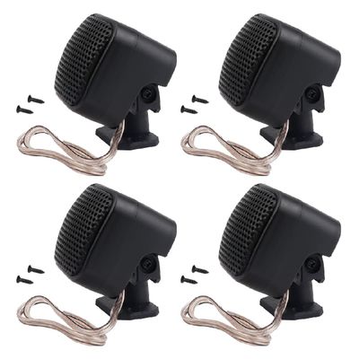 FERCAISH 4 Pcs 500W Car Speaker, TP-004A High Power Stereo Car Tweeter, Vertical Round Easy to Install Speakers for Surface Mounting on Car Truck and Boat