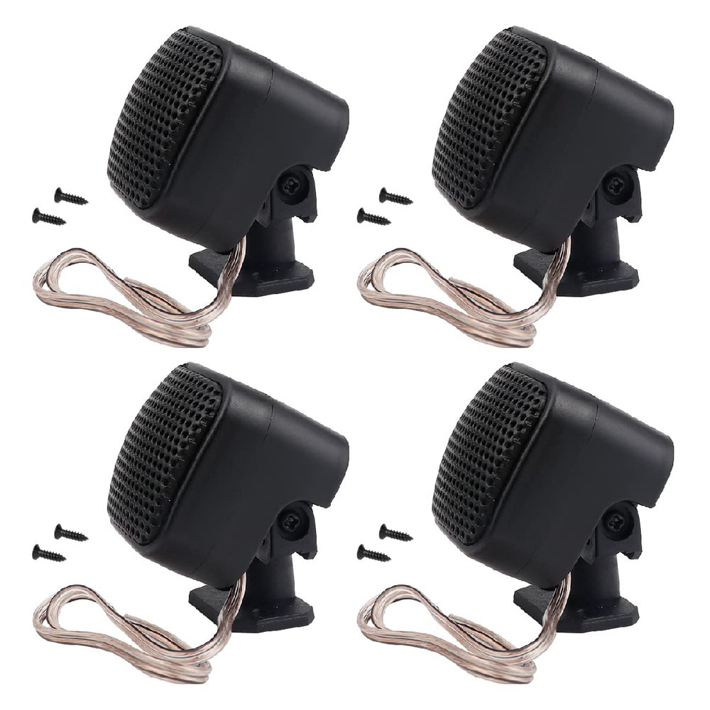 FERCAISH 4 Pcs 500W Car Speaker, TP-004A High Power Stereo Car Tweeter, Vertical Round Easy to Install Speakers for Surface Mounting on Car Truck and Boat