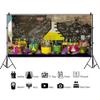 AOFOTO 20x10ft Creative Backdrops for Pictures Chemistry Classroom Blackboard Test Tubes Balloons Cakes Candy Photography Background Boy Happy Birthday Portraits Shooting Photo Studio Drapes view 2