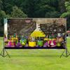 AOFOTO 20x10ft Creative Backdrops for Pictures Chemistry Classroom Blackboard Test Tubes Balloons Cakes Candy Photography Background Boy Happy Birthday Portraits Shooting Photo Studio Drapes view 3