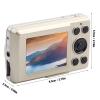 Mini Digital Camera, Acouto Digital Camera 16X Zoom Mini Outdoor 16MP 720P 30FPS Digital Video Camera Camcorder Portable Small Camera (Gold) view 4