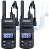 KETELESE T1 FRS Walkie Talkie Set for Adults, Long Range Two-Way Radio, with Earpiece Family Radio Walkie-Talkie, NOAA, VOX, Water-Resistant Design for Outdoor Adventures(2 Pack), Black view 1