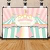 AOFOTO 12x10ft Welcome to Birthday Circus Background Abstract Tents Baby Party Decoration Photography Backdrop Sweet Princess Girl Children Infant Banner Photo Studio Props Vinyl Wallpaper view 2
