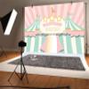 AOFOTO 12x10ft Welcome to Birthday Circus Background Abstract Tents Baby Party Decoration Photography Backdrop Sweet Princess Girl Children Infant Banner Photo Studio Props Vinyl Wallpaper view 3