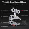 VILTROX Super Clamp ES-V02 Crab Clamp Bracket with 1/4" 3/8" Threaded Holes, Crab Shaped Clamp Mount for Action Camera, Phone, LED Lights, Camera Monitor, Mic, Wireless Flash Receivers, Triggers view 2