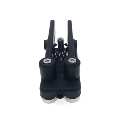 Portable Dual Paddle Automatic Key Shortwave Radio CW Morse Code Base Magnetic Radio Communication Teaching aids