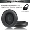 Adhiper Replacement Ear Pads for Anker Space Q45 Headphones, Ear Cushions for Soundcore by Anker Space Q45 Adaptive Noise Cancelling Headphones,with Buckle, Soft Protein Leather, Memory Foam(Black) view 3
