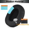 Adhiper Earpads Cushions Replacement for Sennheiser HD4.50BT/HD4.50BTNC/HD4.40BT Headphones, HD4.50SE HD430 HD440 HD350BT HD400S HD458BT Ear Pads with Mesh Fabric, Memory Foam(Black) view 3