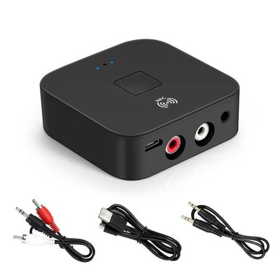 FANTIA NFC Bluetooth 5.0 Receiver 3.5mm AUX or RCA Input Speaker HiFi Wireless Audio Adapter Receiver