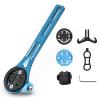 KOOTU Aluminium Alloy Bicycle Computer Mount for Road Bike Integrated Handlebar Compatible for Garmin Edge, Wahoo Elemnt, Bryton, Cateye, GoPro Camera and Light Attachment view 1