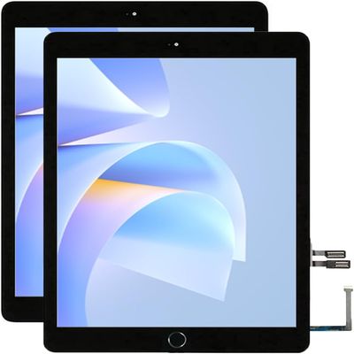 for iPad 6 6th Gen Screen Replacement A1893 A1954 2018 2 Pack Digitizer 9.7 Inch, for iPad 6th Generation Touch Glass with Home Button (Black)