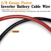 1/0 Battery Cable 0 Gauge Amp Wire 40FT CCA Copper Clad Aluminum Wiring Kit- Automotive Power Ground Cable for Car Audio, Inverter, RV Truck with Pure Copper Lugs & Heat Shrink Tube - Black/Red view 2