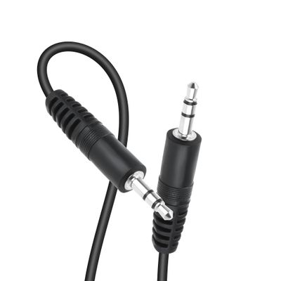 Aprelco 6ft Black Premium 3.5mm Audio Speaker Cable Compatible with Gefen EXT-DPKVM-241 2x1 DisplayPort KVM Switcher