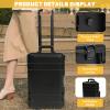 22" Protective Roller Camera Hard Case, Camera Protective Tools, Easy To Carry, Water And Shock Resistant With Foam, Protective Case For For Storing Camera Equipment And Other Valuables (Black) view 3