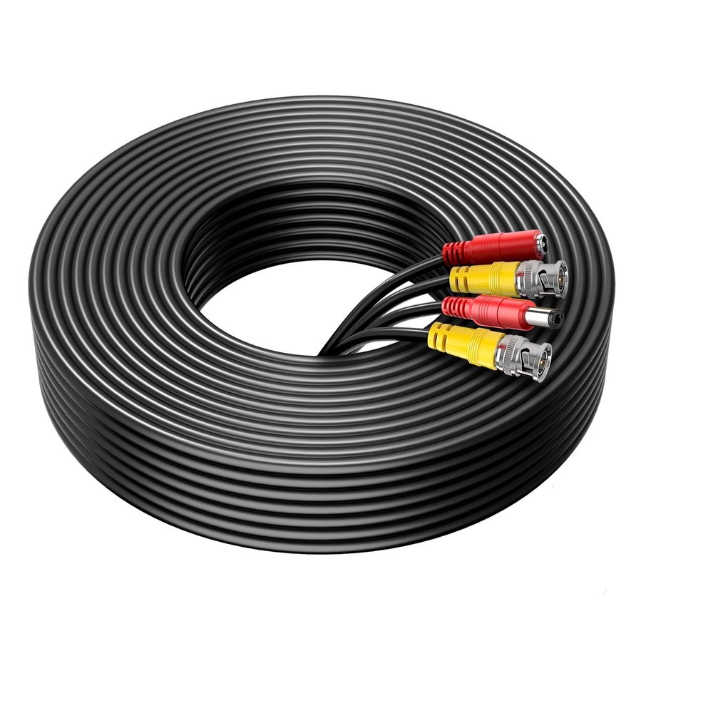 Aprelco 50ft Black BNC Video Power Cord Compatible with MPX88W MPX1684DBT2W MPX86W Camera Cable