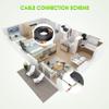 Aprelco 65ft Black Black Extention Power & Video Cable Compatible with Swann CCTV Kit SWDVK-8300 view 4