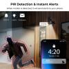 K&F CONCEPT 3G/4G LTE Cellular Security Camera with SD&SIM Card (Verizon/AT&T/T-Mobile), No WiFi Needed, Solar Powered, 2K Live Video, 360 PTZ, Color Night Vision, 2 Way Talk, Motion&Siren Alert view 4