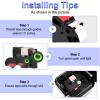 KCMYTONER 4 Pack Compatible for TZe-252 TZe252 TZ252 TZ-252 Laminated Ptouch Label Tape 24mm 0.94 Inch Red on White Tape for PT-P910BT PT-P950NW PT-D800W PT-E800W Label Maker view 2