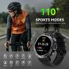 Military Smart Watch for Men with LED Flashlight, 1.45" HD Rugged Outdoor Tactical Smartwatch (Call Receive/Dial), Fitness Tracker Sports Watch with Heart Rate Sleep Monitor for iPhone Android Phone view 4