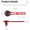 KOOTU Aluminium Alloy Bicycle Computer Mount for Road Bike Integrated Handlebar Compatible for Garmin Edge, Wahoo Elemnt, Bryton, Cateye, GoPro Camera and Light Attachment view 2