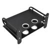 WOOXGEHM Floating Wall Shelf for Tv Components, Space Aluminum Router Wall Mount Shelf Bracket, Arrangement and Storage Of Multiple Cables for Routers, Modems, Dvds, Projectors, Set Top Boxes view 1