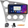 Octa Core 6G+128G CarPlay Android Auto Navigation Stereo GPS Radio Reverse Camera Display 10.33" QLED Touchscreen Headunit Tablet Pad Media Player for Toyota Corolla Matrix 2009-2014, if Applicable view 1
