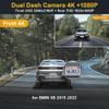 Fitcamx 4K Dual Dash Cam Adapts for BMW X6 2015-2019 Sdrive35i 40i Xdrive50i M50i F16 (HD2-6102), OEM Look, Front 2160P+Rear 1080P Video, WiFi &APP, Loop Recording, G-Sensor, Easy to Use, 128GB Card view 2