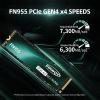 Fikwot FN955 2TB NVMe SSD M.2 2280 PCIe Gen4x4, Up to 7300MB/s, 3D NAND TLC Flash Internal Solid State Drive, Configure SLC Cache, Storage and Memory Expansion for PS5 Laptop Desktop view 2