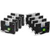 4 White + 4 Clear 9mm Label Tape Compatible Brother Ptouch TZe-121 Black on Clear Bundle with TZe-221 Black on White for P Touch PT-D210 PTH110 PT-D220 PTD600 view 1