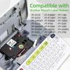 4 White + 4 Clear 9mm Label Tape Compatible Brother Ptouch TZe-121 Black on Clear Bundle with TZe-221 Black on White for P Touch PT-D210 PTH110 PT-D220 PTD600 view 2
