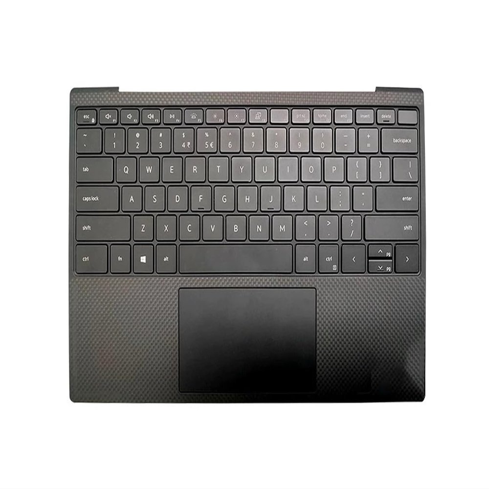 Bayjebu Parts for Dell XPS 13 9300 9310 Palmrest Keyboard Bezel US-English Backlit 13.3" 0Y75C4 Black