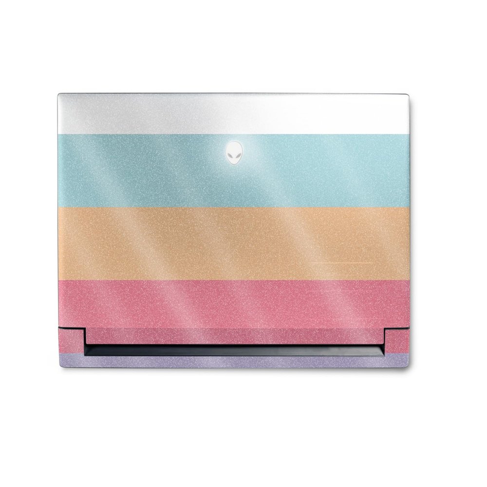 MightySkins Glossy Glitter Skin Compatible with Alienware M18 R1 (2023) Full Wrap Kit - Peaches and Cream | Protective, Durable High-Gloss Glitter Finish | Easy to Apply | Made in The USA