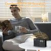 SEMIER Portable AM FM SW Bluetooth Radio with 1200mah Rechargeable Battery, Small Shortwave Radio Digital Tuning, LCD Display, Support USB and Micro SD Card, Build-in Bass Speaker and Earphone Jack view 2