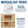 Fulton Woodworking Tools Bar/Parallel Clamp Modular Clamp Rack Easy and Quick to Align Pre-Drilled 16 inch on Center 3 Pack view 2